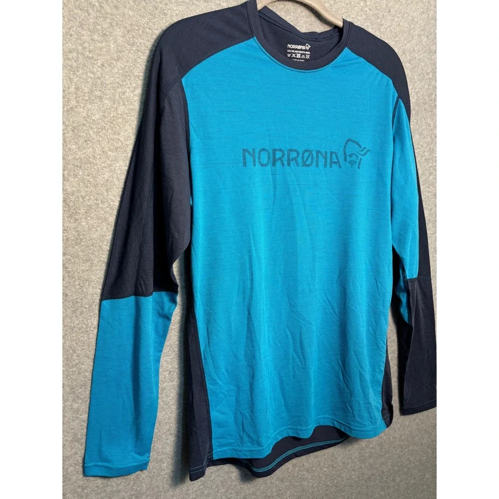 Norrona Falketind Equaliser Merino Wool Base Layer Men's M Hiking Gorpcore Top